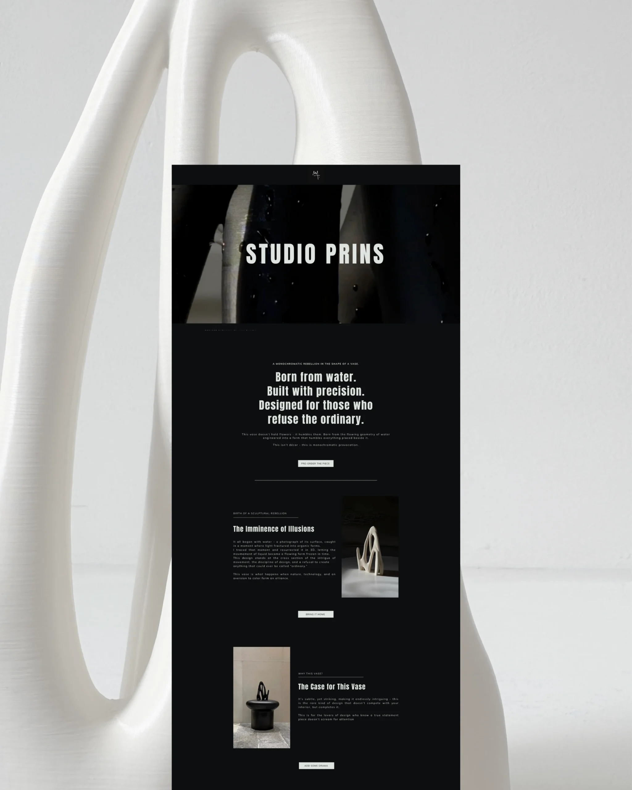 High-end custom website design by Marchella Creative showcasing an editorial, minimalist layout and strategic content structure.