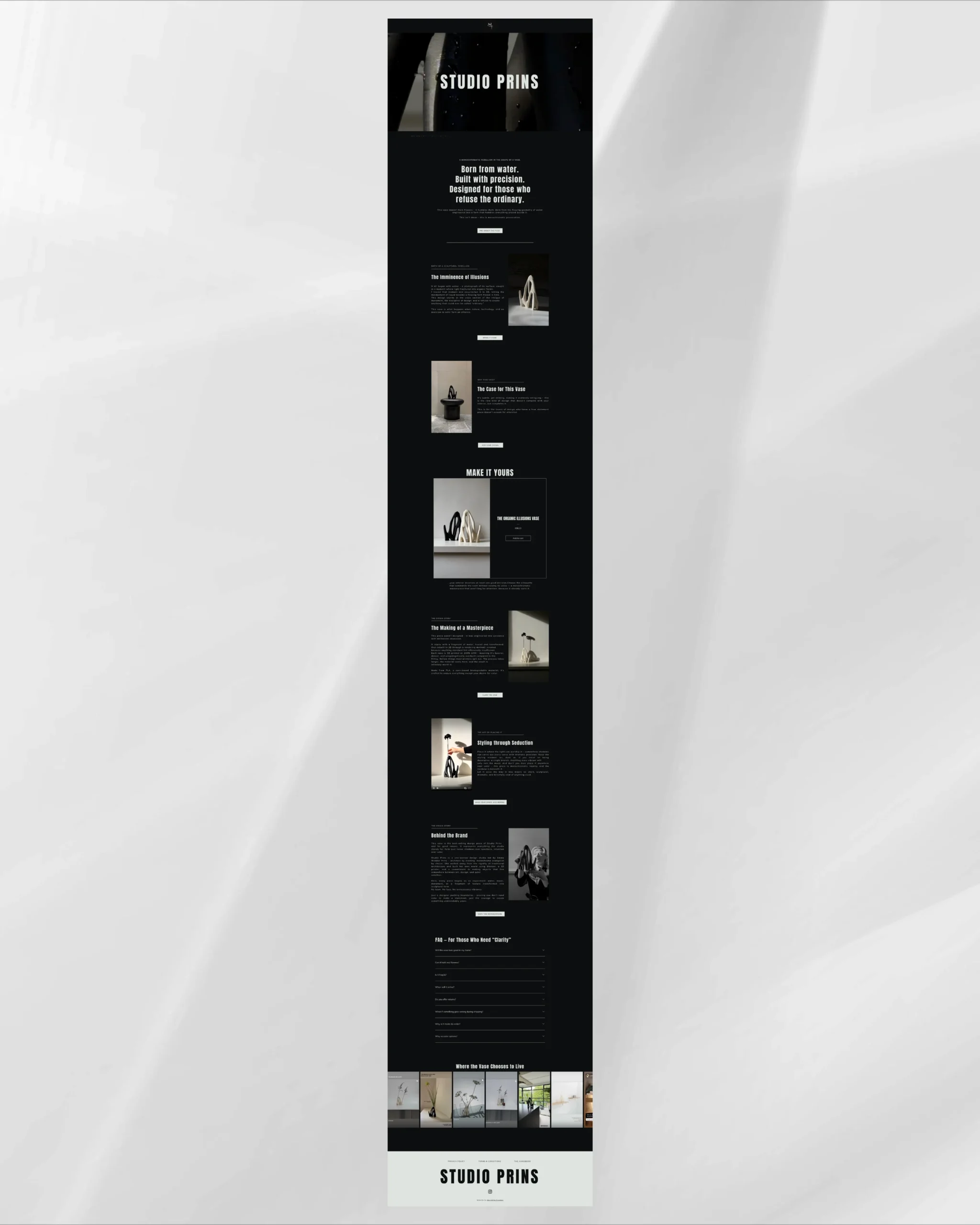 High-end custom website design by Marchella Creative, featuring a clean, editorial layout and strategic content flow.